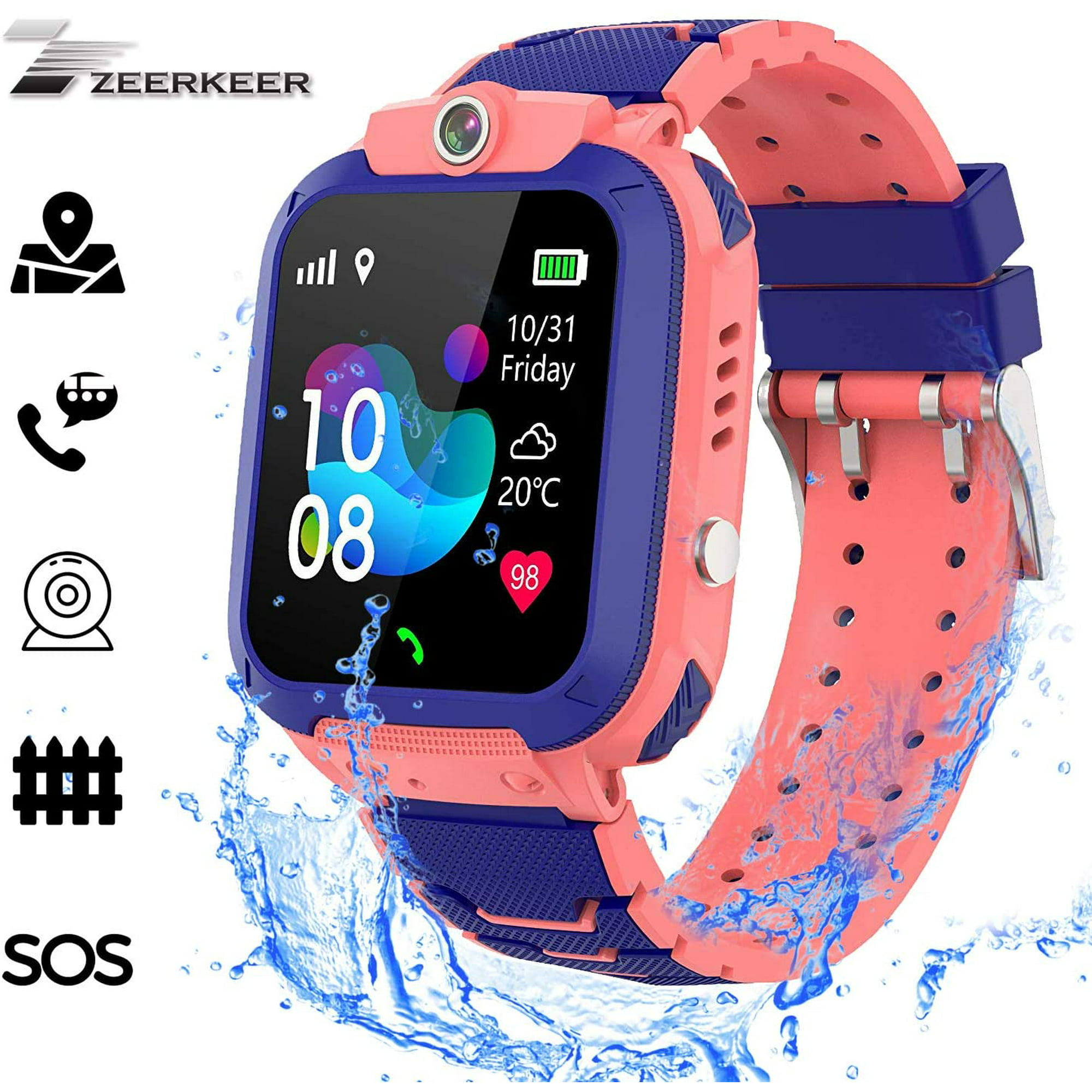 leder skygge Amerika Kids Smart Watch -ZEERKEER GPS Watch Pedometer with SOS Call Anti-Lost  Alarm Remote Monitor GPS/LBS Locator Smart | Walmart Canada