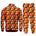 thumbnail image 3 of toraway Casual Mens Short Sets Digital Print 3D Hooded Sweatshirt Threaded Leggings Set L, 3 of 3