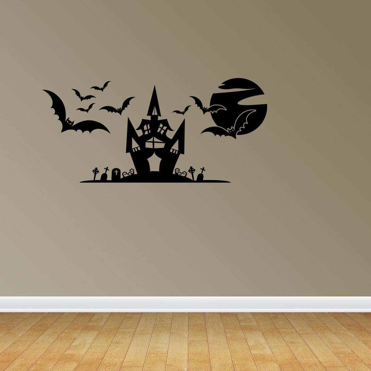 Wall Decal Quote Halloween Scene Halloween Decals Witch's Haunted House