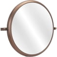 thumbnail image 1 of Industrial Gold Round Mirror, 1 of 1