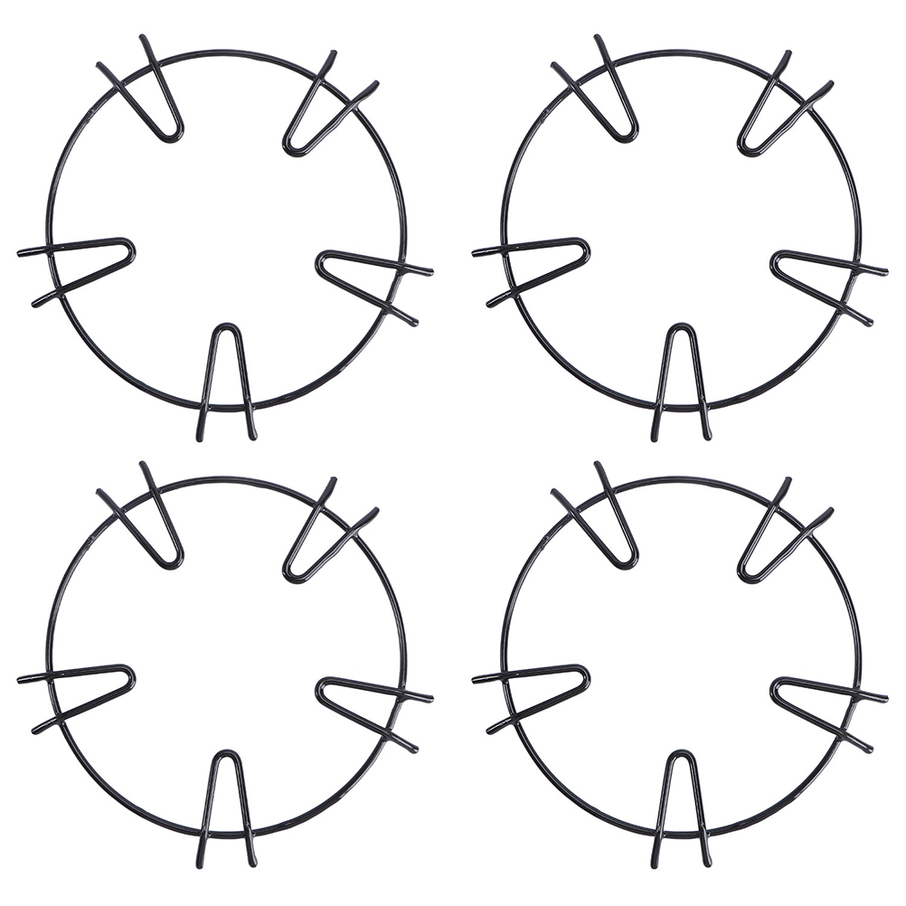 4pcs Iron Gas Stove Rack Round Shaped Gas Stove Bracket Kitchen Gas