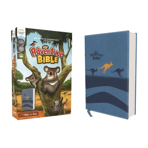 Adventure Bible Nasb, Adventure Bible, Leathersoft, Blue, Full Color Interior, Red Letter Edition, 1995 Text, Comfort Print, (Hardcover)