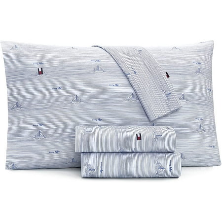 Tommy Hilfiger Sketchbook Sailing Sheet Set Twin XL Nautical Blue Nautical Blue Twin XL