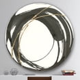 thumbnail image 3 of Designart 'Gold Glamour Circle I' Geometric Metal Circle Wall Art, 3 of 3