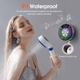 thumbnail image 3 of Bluetooth Shower Speaker, IP7 Waterproof Portable Speaker, with Suction Cup, Mini Bluetooth Speaker, BT 5.4, 12H Playtime, RGB Mode, 360° Stereo, for Bathroom, Beach, Pool, Outdoor, Gifts, 3 of 8