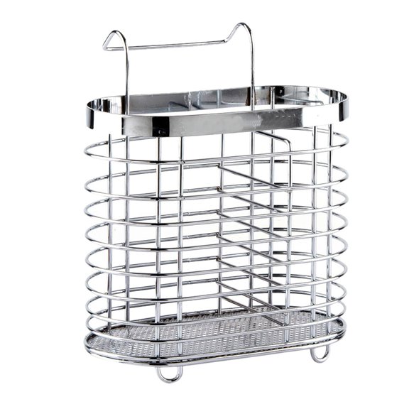 VerPetridure Stainless Steel Chopstick Holder Stainless Steel Chopstick Holderhanging Tableware Tube Cage Rack Drain Chopsticks Spoon Holder Metal Organizer