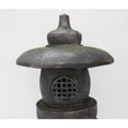 thumbnail image 3 of Hi-Line Gift Ltd. Grey Stone Pagoda Lantern, 3 of 6