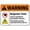 Warning Sign 4, variant on Warning Sign Make IT to The Fence Dog Attack - 12×8 Inches, Rust-Proof Aluminum, Dog Patrol Areas Security Zones Facility Perimeters Decor