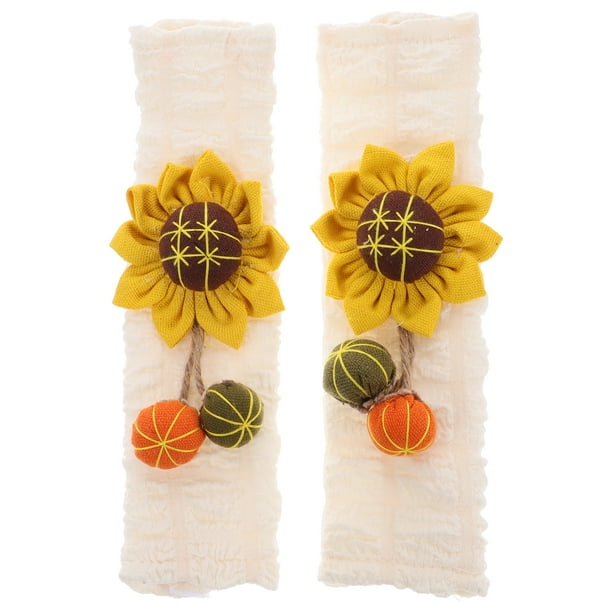 1 par de lindas fundas para cinturón de seguridad de automóvil con diseño de girasoles Linda funda para cinturón de seguridad Almohadilla para cinturón de seguridad