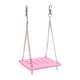 thumbnail image 1 of Accesorios colgantes para mascotas de hámster Decoración estable Hamaca Hamaca Ejercicio Molar Molar Postón colgante para pinzones Páreos para pájaros Rosa, 1 of 8