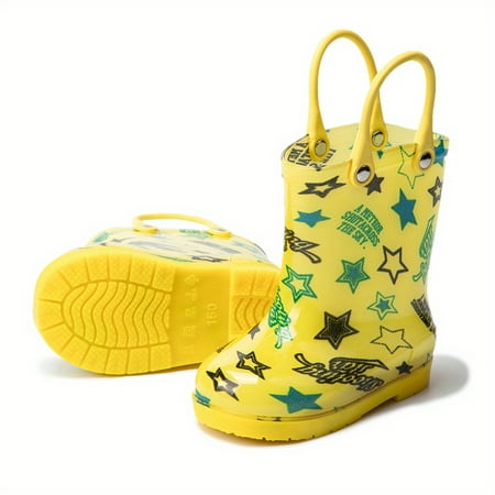 

Girls Boys Rain Boots Wear-resistant Waterproof Non-slip Rain Shoes For Outdoor Working Fishing