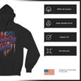 thumbnail image 6 of Country Girl USA Flag Sweatshirt Patriotic Southern Cowgirl Red White Blue American Pride Life Lovers Gift Hoodie, 6 of 7