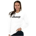 thumbnail image 4 of Beauty Motivational Positivity Women Plus Size Long Sleeve Graphic Tee Brisco Brands 3X, 4 of 5