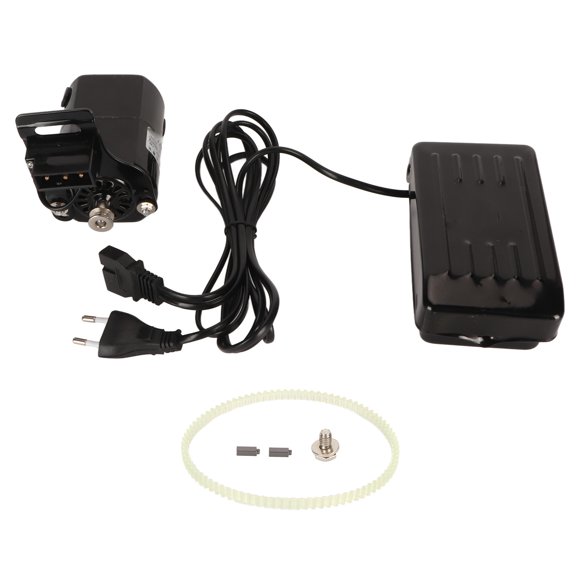 Kit de Motor de máquina de coser, Motor de máquina de coser de repuesto eficiente profesional con Pedal para uso doméstico, enchufe europeo de 220V