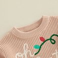 thumbnail image 6 of Cjfdfy Toddler Baby Boy Girl Christmas Sweater Gingerbread Christmas Lights Embroidery Long Sleeve Knitted Tops Kids Cute My Christmas Fall Winter Outfit 6M-4Y, 6 of 9