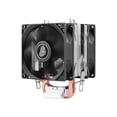 thumbnail image 1 of Ventilador de refrigeración de CPU Hugo 3 pines profesional alto rendimiento fácil de instalar bajo ruido 2 tubos de calor de cobre para 1150 1200 1151, 1 of 7