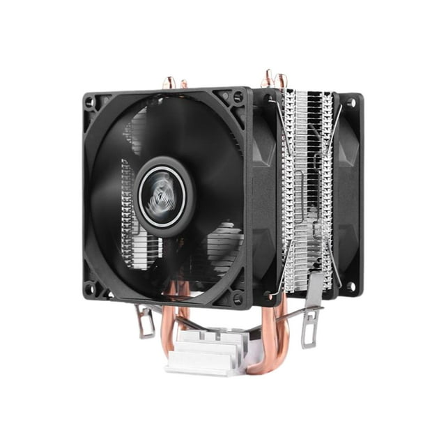 Ventilador de refrigeración de CPU Hugo 3 pines profesional alto rendimiento fácil de instalar bajo ruido 2 tubos de calor de cobre para 1150 1200 1151