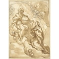 thumbnail image 3 of Domenico Piola 14x18 Black Modern Framed Museum Art Print Titled - Blessed Maria Vittoria Fornari's Vision of the Trinity (C. 1670), 3 of 5
