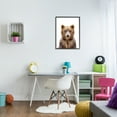 thumbnail image 2 of Stupell Industries Brown Bear Portrait Animals & Insects Painting Black Framed Art Print Wall Art, 24 x 30, 2 of 8