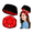 Black red light cap, variant on Wearable LED Red Light Head Care Hat with Adjustable Strap, USB Rechargeable Cordless Scalp Light Device in Baseball Cap Style for Home Office Relaxation