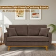 thumbnail image 4 of Aukfa Deep Seat Sofa Couch 65" Loveseat w/ 2 Pillows for Living Room Bedroom, Corduroy, Brown, 4 of 10