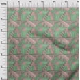 thumbnail image 3 of oneOone Silk Tabby Green Fabric Tribal Sewing Craft Projects Fabric Prints By Yard 42 Inch Wide, 3 of 4