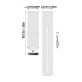 thumbnail image 3 of Hearth & Gear Silicone Sports Sweat Proof Solid Color Watch Band With Convenient Adjustment And Wide Compatibility Compatible With Smartwatch Workout for Men Digital Watch Solar Watch for Men All, 3 of 6