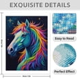 thumbnail image 3 of Diamond Art Kits for Adults - 5d Colorful Horse Celestial Portrait Diamond Painting for Adults, Diamond Art for Adults Beginners, Diamond Painting Kits for Adults for Home Wall Decor, 3 of 7