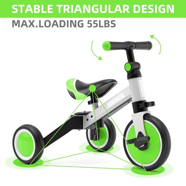 Tricycle à double pédale pour enfants, vélo pour enfants de 2 à 8
