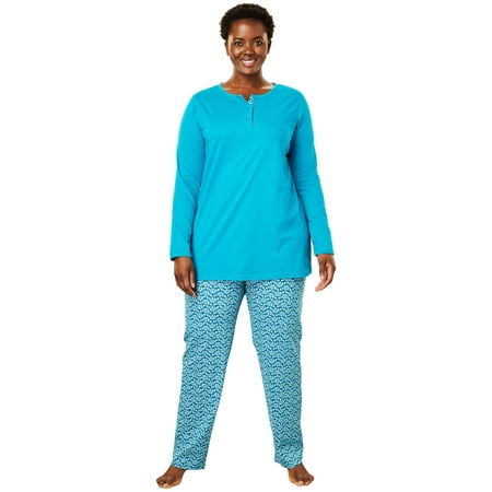 Necessities Set - Plus Size 2-piece Pj Set By Only Necessities