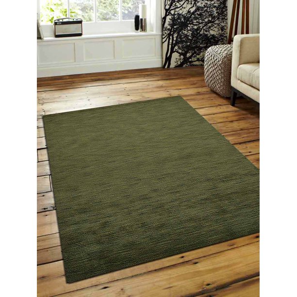 Rugsotic Carpets Hand Tufted Shag Polyester 2'8''x4'11'' Area Rug Solid