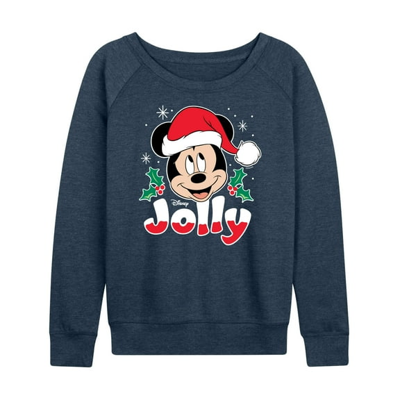Disney - Jolly Mickey - Women's Lightweight French Terry Long Sleeve Shirt