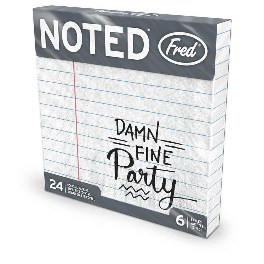 Lined paper napkins