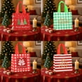 thumbnail image 3 of Uuowzo Christmas Gift Bag Non-woven Fabric Handbag Foldable Gift Storage Waterproof Bag Outdoor Christmas Decorations Christmas Party Supplies, A, 3 of 6
