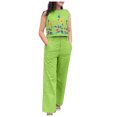 thumbnail image 2 of Turilly Women's Plus Size Clothes Clearance Women's Round Neck Sleeveless Shorts Top Widened Leg Pants Long Pants Se, 2 of 6
