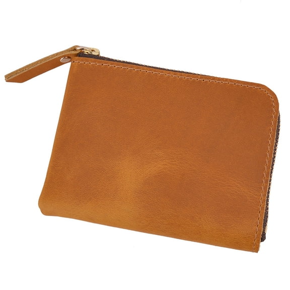 Genuine Cowhide Leather Coin Purse Handmade Coin Wallet Bag Portable