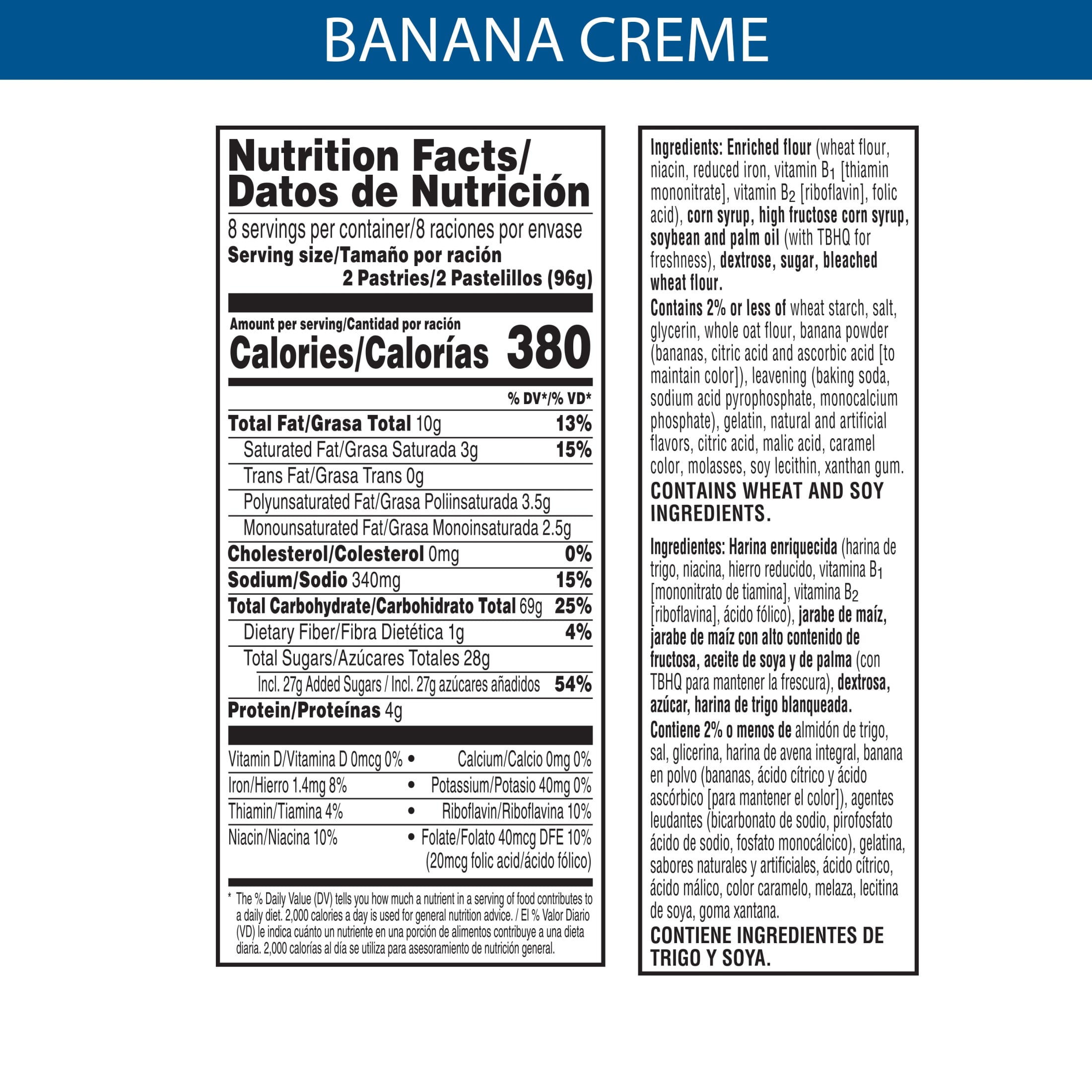 Pop-Tarts Frosted Banana Creme Pie Toaster Pastries, Breakfast Foods, Shelf-Stable, 27 oz (16 Count)