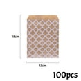 thumbnail image 5 of Kraft Paper Bags For Wedding Birthday Party, Grey Paper Bags Candy Buffet Bags Polka Dot Food Safety Certificate Reusability 13cm X 18cm, Cookie Bags Popcorn Snacks 50 Pieces, 5 of 5