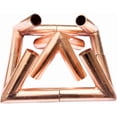 thumbnail image 2 of Energy Healing Copper Pyramid Kit – 100% Pure Copper Connectors for ½ Inch (12.7mm) Pipes – Meditation, Reiki, Vastu – Includes 4 Base + 1 Top Connector – Heavy-Duty, 2 of 8