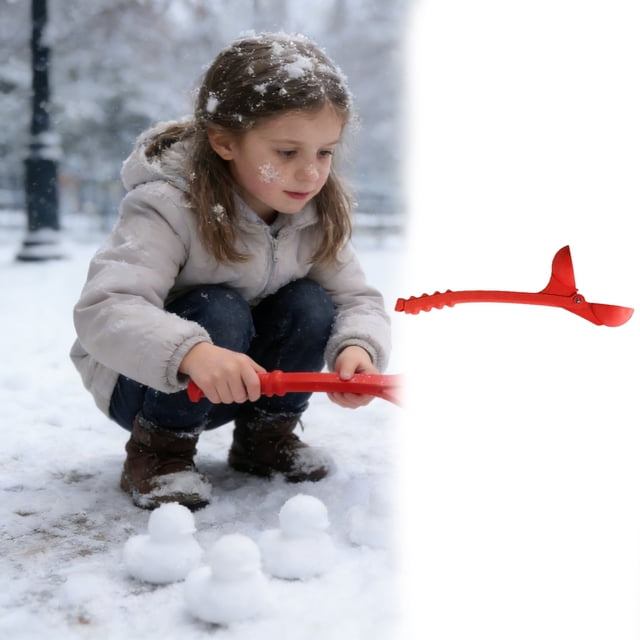 BotaniNest Shape Snowball Maker Clip – Handheld For Winter Outdoor Versatile To Create Different Forms Ideal For Kids & Adults’ Play Winter A