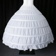 thumbnail image 4 of 6 Anneaux Jupon de Course Bas Jupes Femmes Long pour Robe de Mariée Mariage, 4 of 8