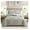 Stunning Botanical, variant on Subtle Blue Checker Cottage Quilt Bedding Set – 3‑Piece 100% Cotton Reversible Patchwork Quilt with Shams, Lightweight All‑Season Bedspread for King