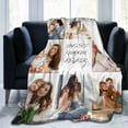 thumbnail image 5 of Customized Blankets with Photos Personalized Picture Collage Throw Blanket Soft Using My Own Photo Custom Personalized Mothers Day Valentines Gifts for Her Him Family Friends Blankets, 5 of 5