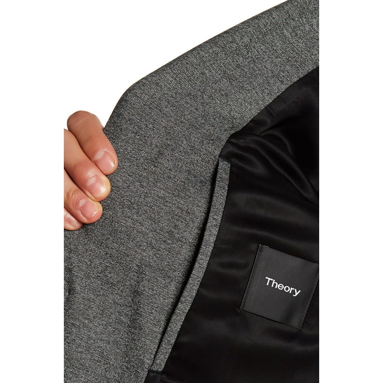 Theory Mens Heathered Ponte Sports Two Button Blazer Jacket