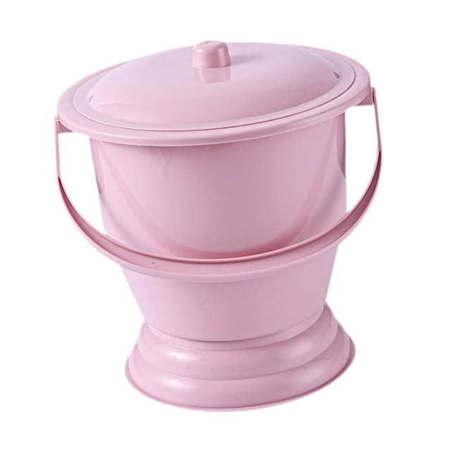 lionlar Pot de Chambre Urinoir de Nuit Crachoir Urinoir avec Couvercle pour Enfants Femme Chambre Rouge