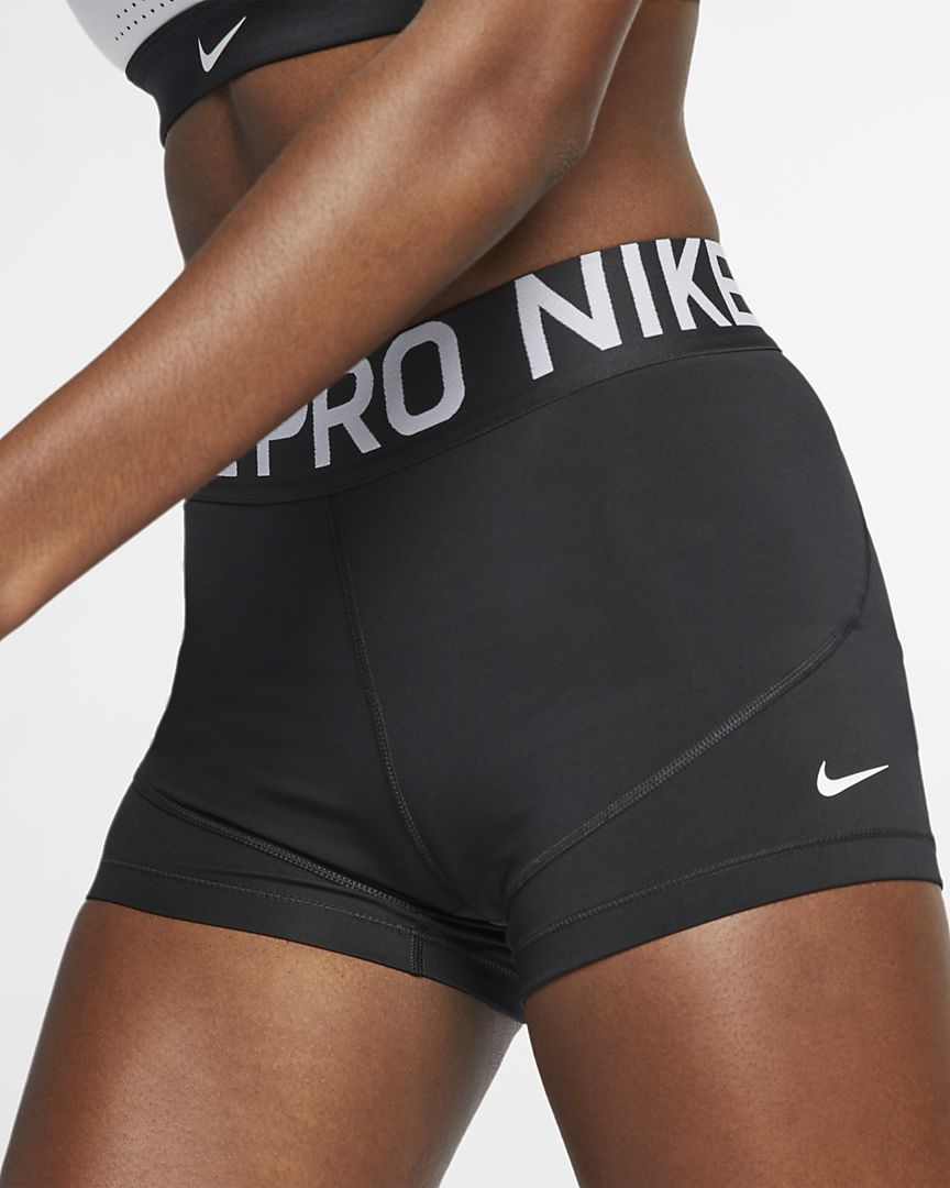 Nike Women's Pro 3" Athletic Shorts Black