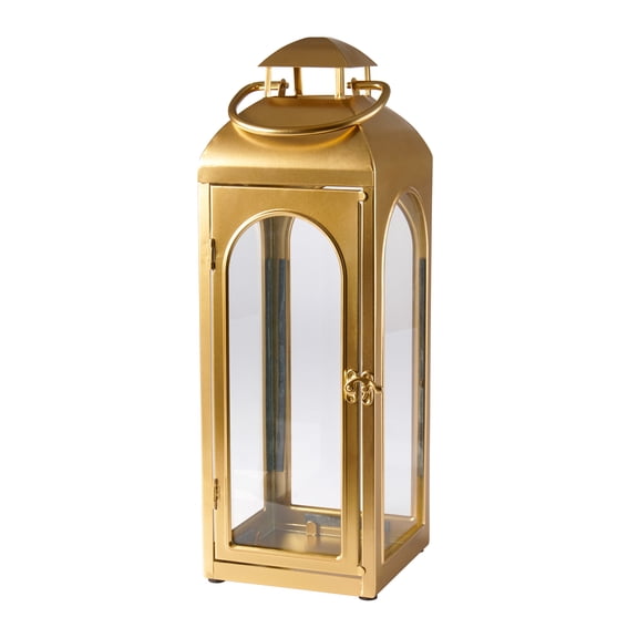 Better Homes & Gardens Gold Medium Metal Lantern Candle Holder