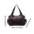 thumbnail image 3 of Bolso Hombro Piel Sintética para Mujer Con Cruzado Múltiples Bolsillos El (café), 3 of 3