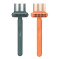 thumbnail image 2 of 2Pcs 2 in 1 Hair Brush Cleaning Tool with Ergonomic Handle Double-Sided Comb Cleaner High-strength Comb Cleaner Hair Tangle Remover Tool, 2 of 8
