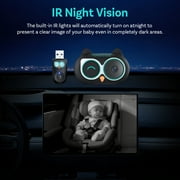 Ottocast Cabin Care Wireless CarPlay Adapter Car Rear Seat Camera for Baby Pets Kids Car Accessories for Hyundai Benz VW Toyota